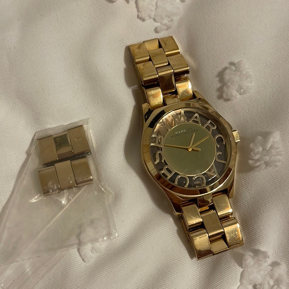 Marc by Marc Jacobs Gold Chainlink Wrist Watch